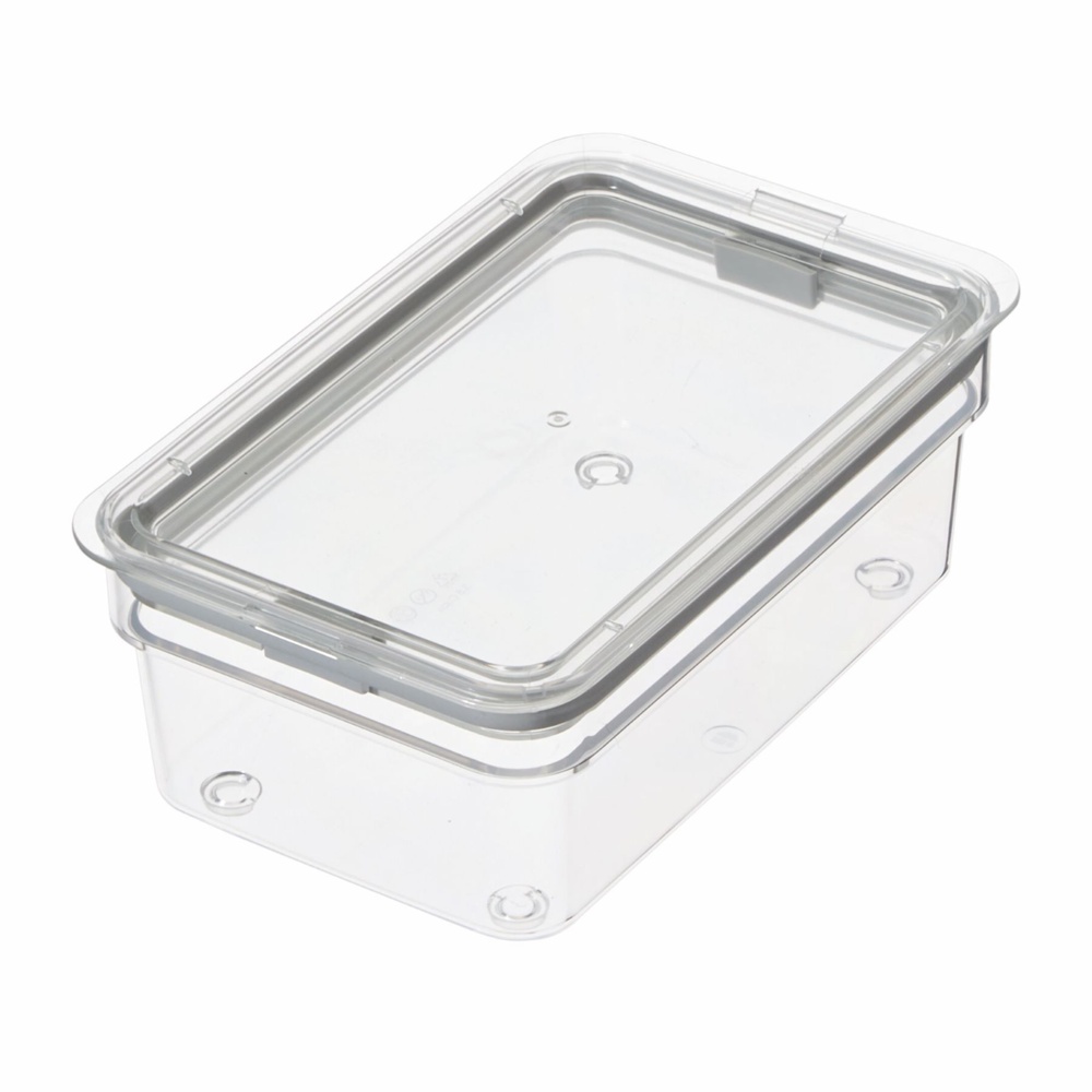 Airtight Container, iD FRESH SHORT CANISTER, 13 x 20,5 x H 8 cm , Transparent 
