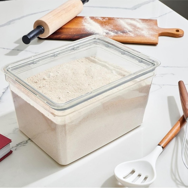 Airtight Container, 4,8 L, iD FRESH LARGE TALL CANISTER, 20 x 26,5 x H 15 cm , Transparent