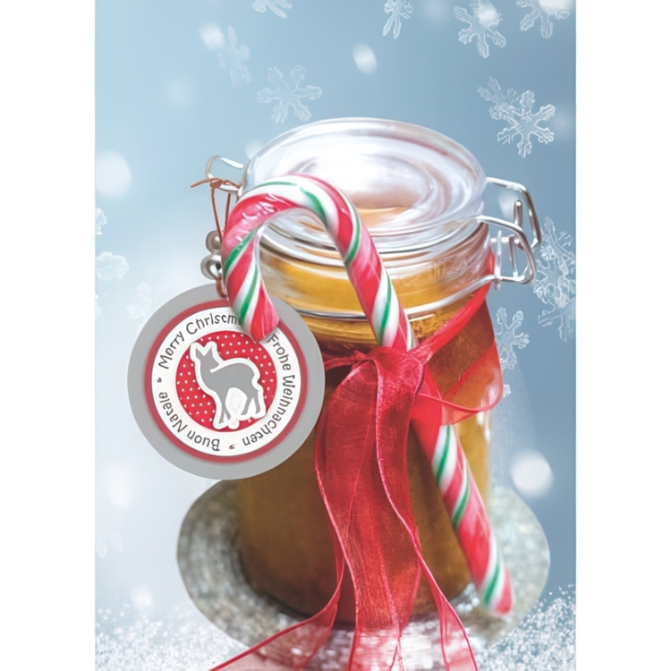 Luxury Gift Tags, Set of 4, 3D CHRISTMAS GIFT TAGS, Ø 5 cm