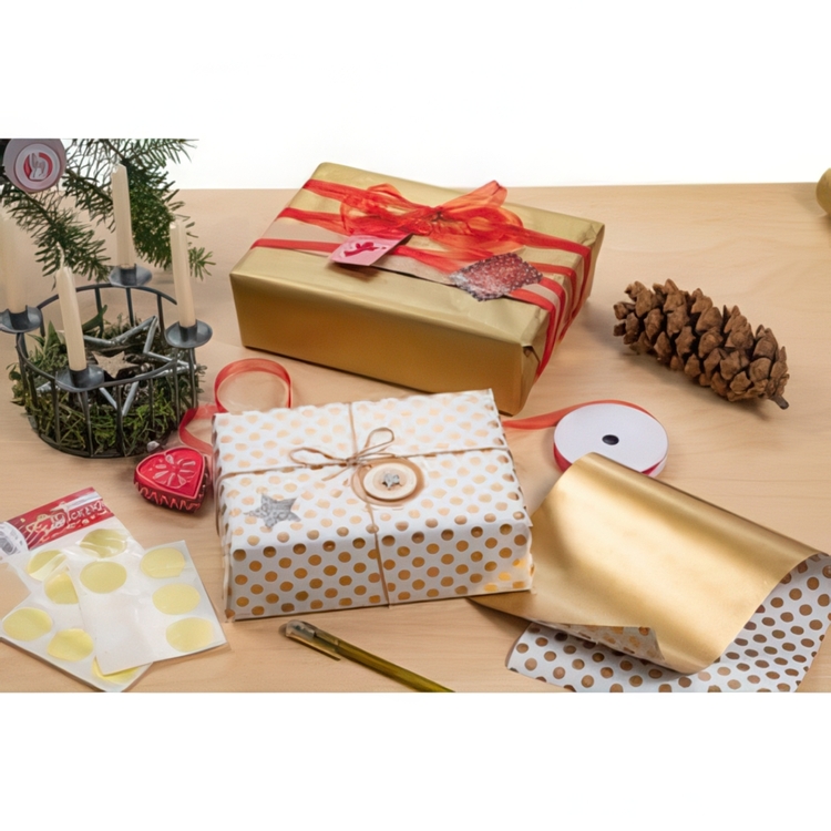Luxury Gift Tags, Set of 4, 3D CHRISTMAS GIFT TAGS, Ø 5 cm