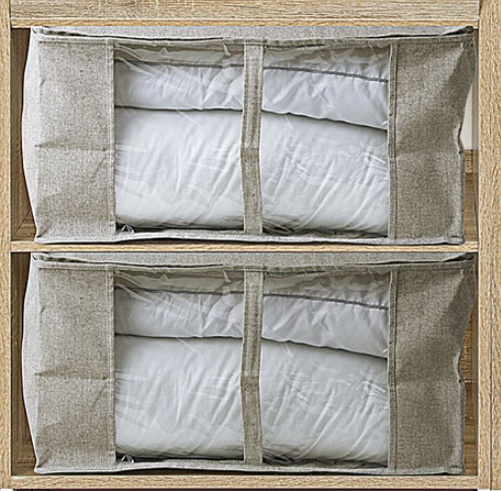 Storage bag, ORGA STORAGE BAG, 60 x 30 x H 45 cm, Beige-grey
