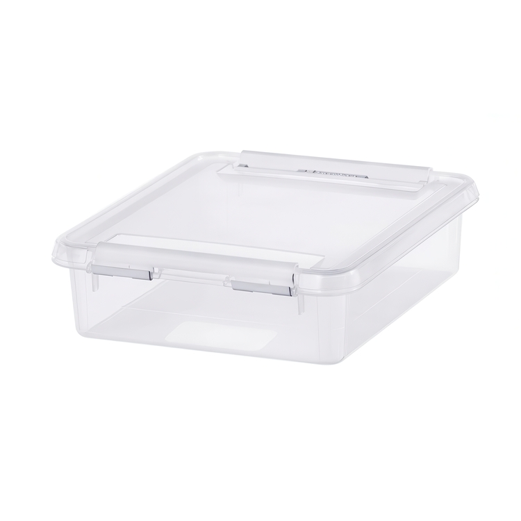 Box, Small, SMARTSTORE 1L HOME, 21 x 17 x H 6 cm, Clear / White