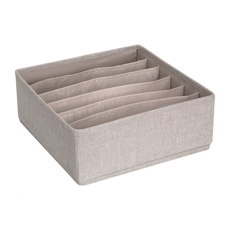 Drawer Organizer, 6 compartments, BIGSO SOFT SQUARE STORAGE, 29 x 29 x H 11 cm