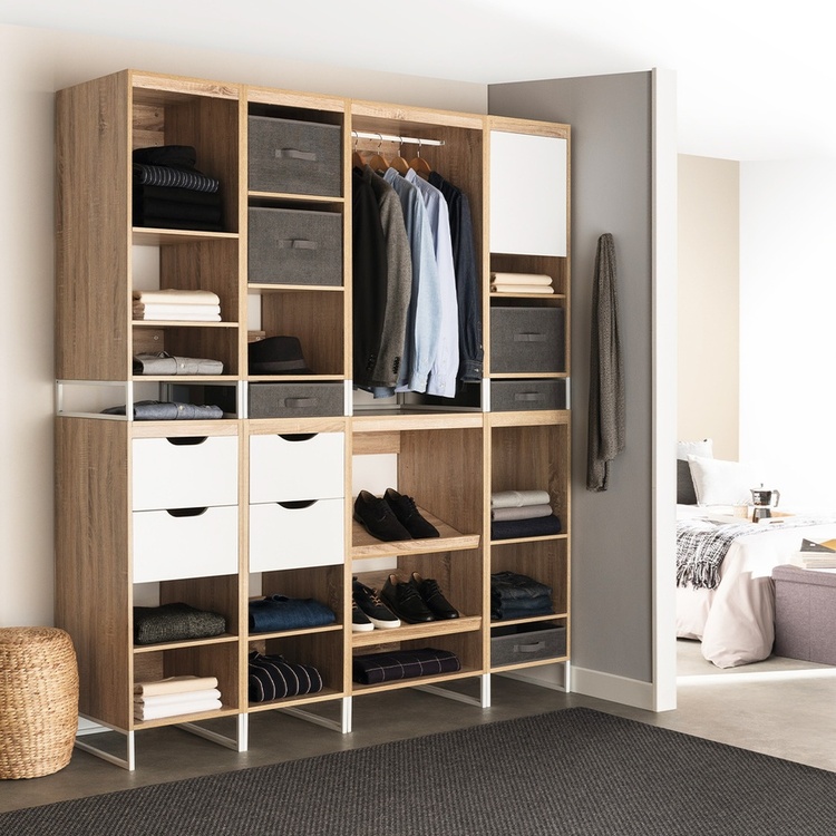 Box with lid, ORSO STORAGE BOX SMALL, 30 x 30 x H 15 cm, Dark Grey