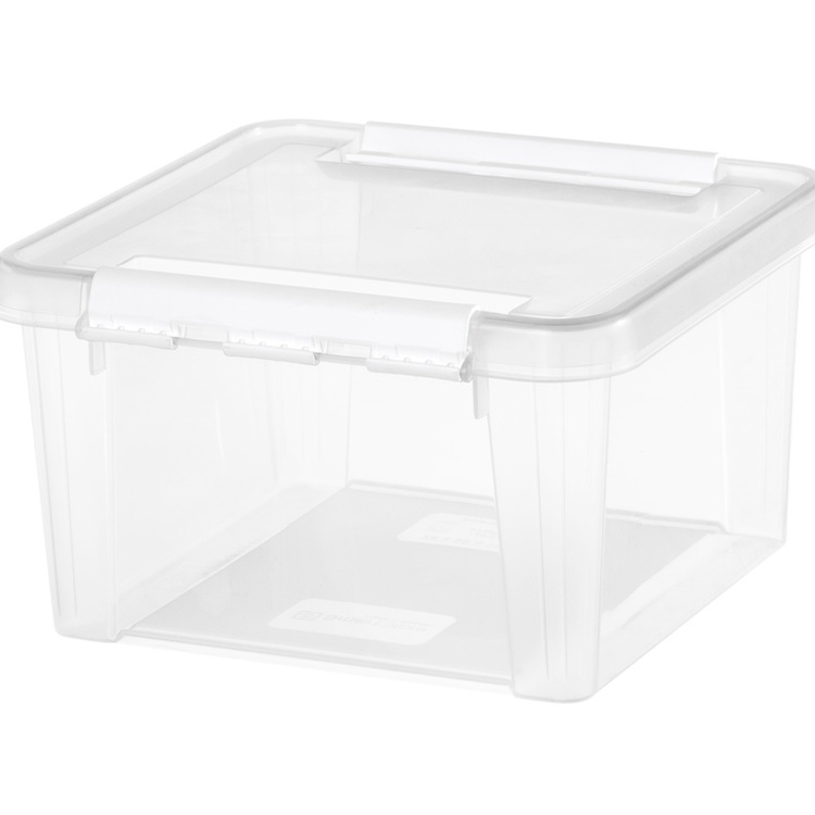 Box, SMARTSTORE 7L HOME, 28 x 28 x H 17 cm, Clear / White