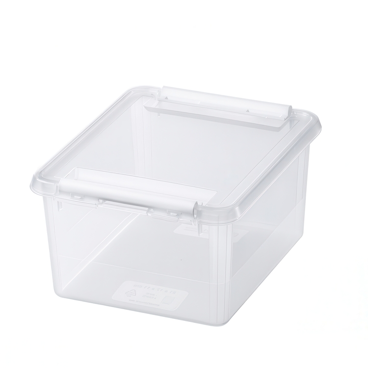 Box, Small, SMARTSTORE 2L HOME, 21 x 17 x H11 cm, Clear / White
