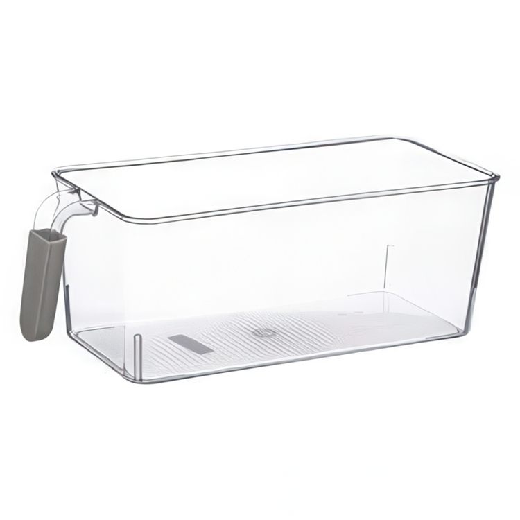 Storage box with handle, WIDE RANGEMENT, 27,5 x 17,5 x H 11 cm, Clear