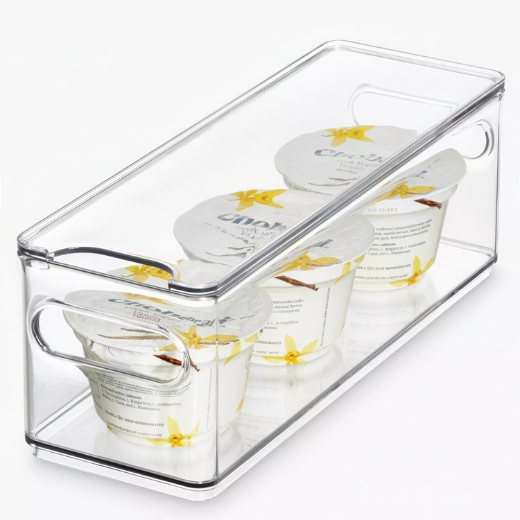 Storage Box, THE HOME EDIT NARROW FRIDGE BIN, 10,2 x 30,5 x H 10,8 cm, Transparent
