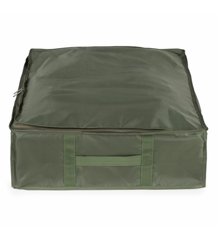 Box with vacuum bag, 145 L, ECOLOGICAL GREEN BOX, LARGE, 65 x 45 x H 15,5 cm, Green