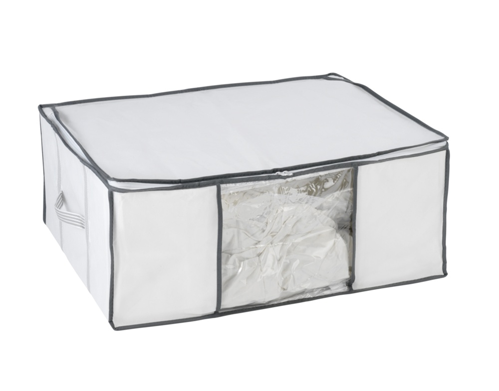 Box with vacuum bag, SOFT BOX, LARGE, 65 x 50 x H25 cm, White