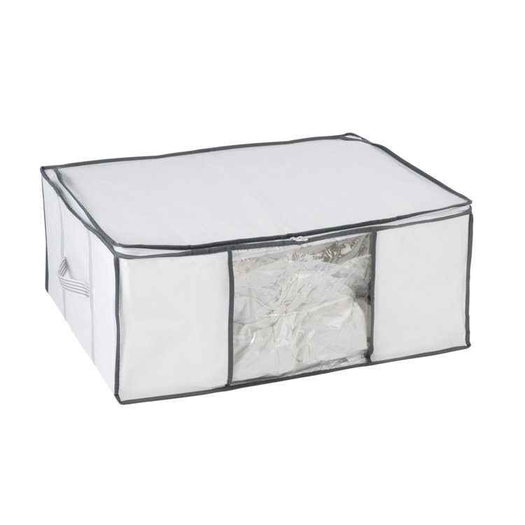 Box with vacuum bag, SOFT BOX, LARGE, 65 x 50 x H25 cm, White
