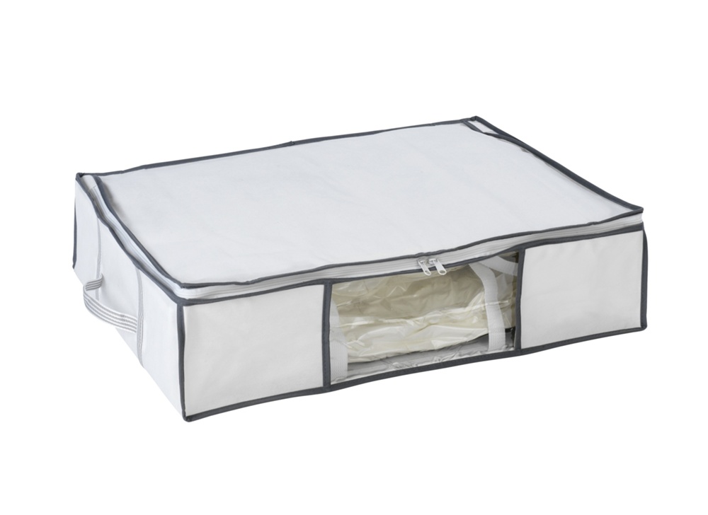 Box with vacuum bag, SOFT BOX, MEDIUM, 65 x 50 x H 15 cm, White