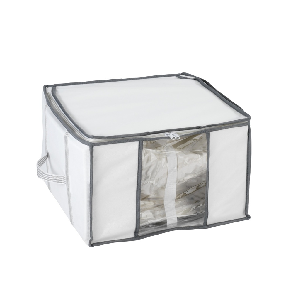 Box with vacuum bag, SOFT BOX, SMALL, 42 x 40 x H 25 cm, White