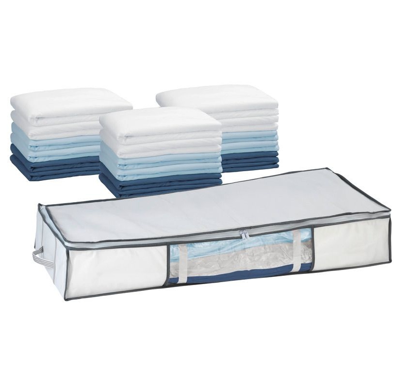 Box with vacuum bag, under-bed storage, SOFT BOX, 105 x 45 x H 15cm, white