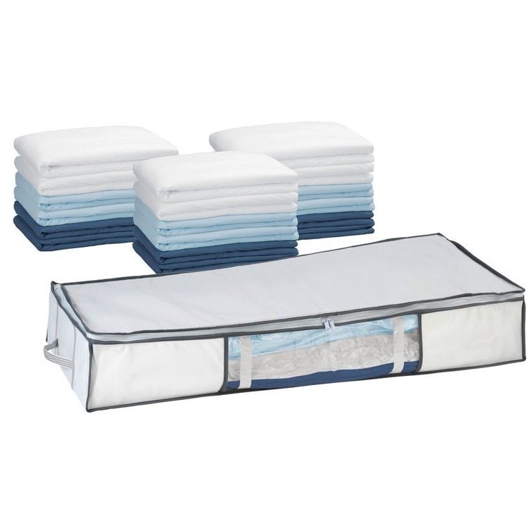 Box with vacuum bag, under-bed storage, SOFT BOX, 105 x 45 x H 15cm, white