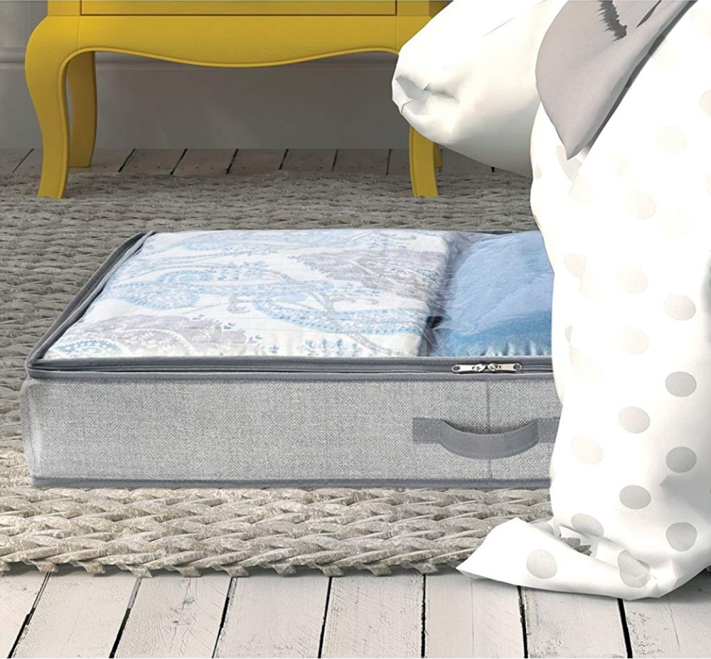 Box under-bed storage, ALDO, 91 x 53 x H 13 cm, Grey