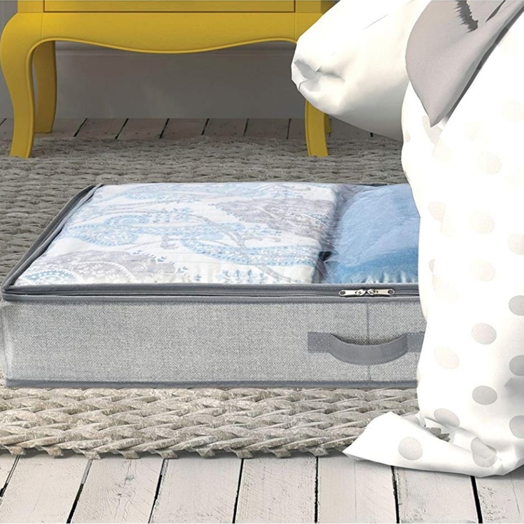 Box under-bed storage, ALDO, 91 x 53 x H 13 cm, Grey