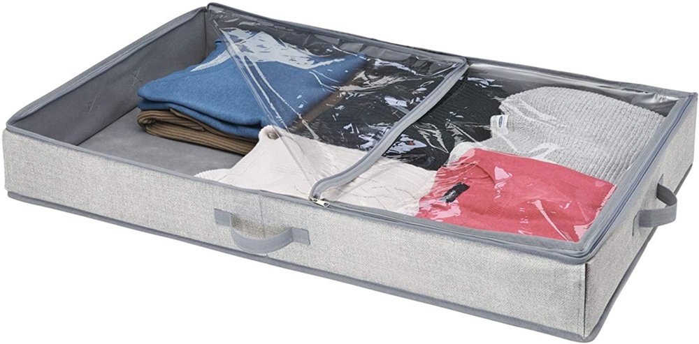 Box under-bed storage, ALDO, 91 x 53 x H 13 cm, Grey
