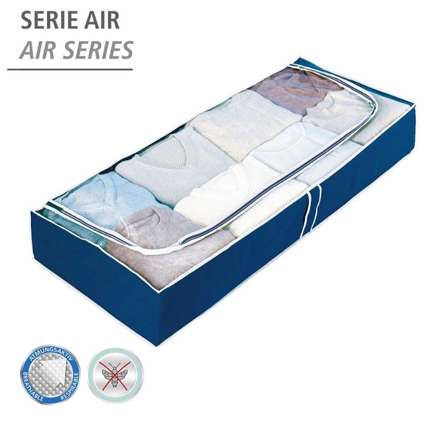 Under bed storage, Soft, AIR, 105 x 45 x H 15 cm, Blue