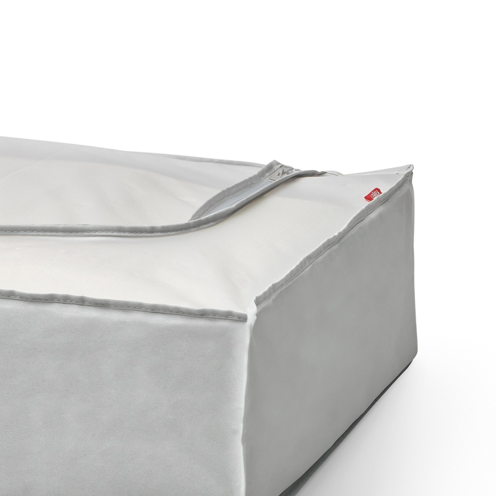 Box under-bed storage, RAYEN PREMIUM, 45 x 103 x H 16 cm, Light grey