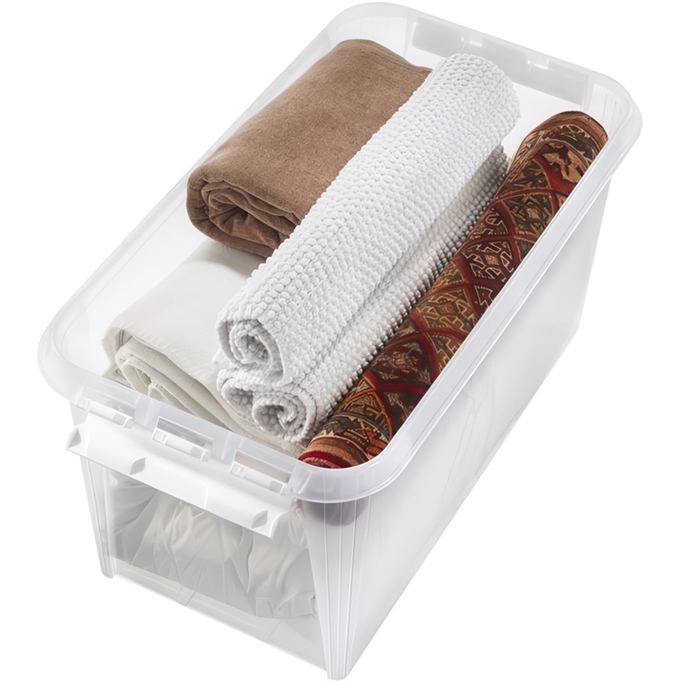 Storage Box, SMARTSTORE 66L HOME, XL, 59 x 39 x H 43 cm, Transparent / White