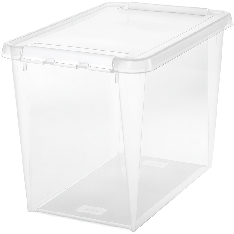 Storage Box, SMARTSTORE 66L HOME, XL, 59 x 39 x H 43 cm, Transparent / White