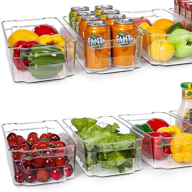 Storage tray, short, RANGEMENT FRIGO MEDIUM, 31 ,5 x 15,5 x H 9 cm, Clear