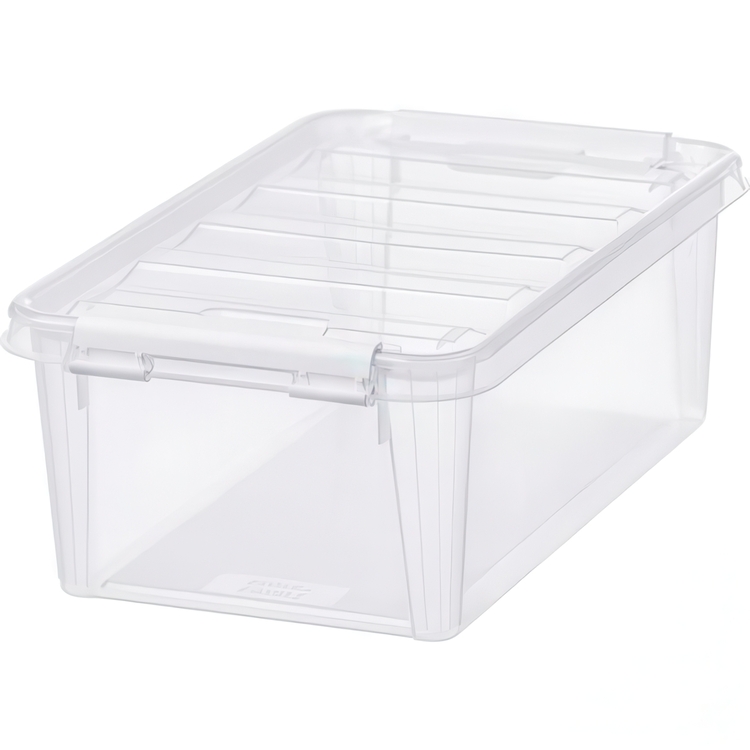 Box, Small, SMARTSTORE 5 HOME, 30 x 19 x H11cm, Clear / White