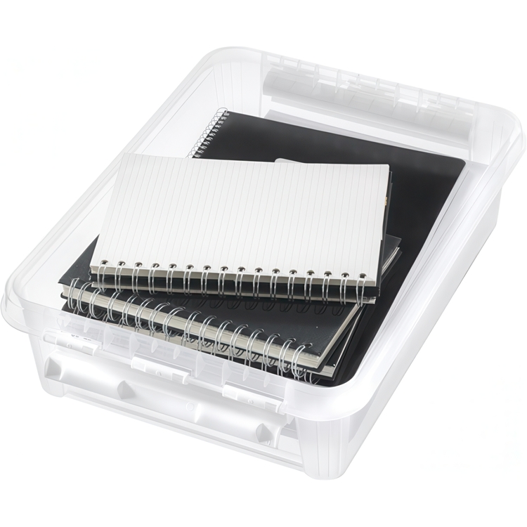 Storage Box, SMARTSTORE 7,4L HOME, 40 x 30 x H11 cm, Clear / White
