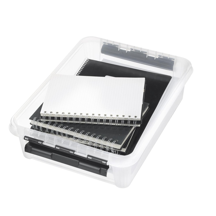 Storage Box, SMARTSTORE 7,5L, CLASSIC, 40 x 30 x H11 cm, Clear /Black