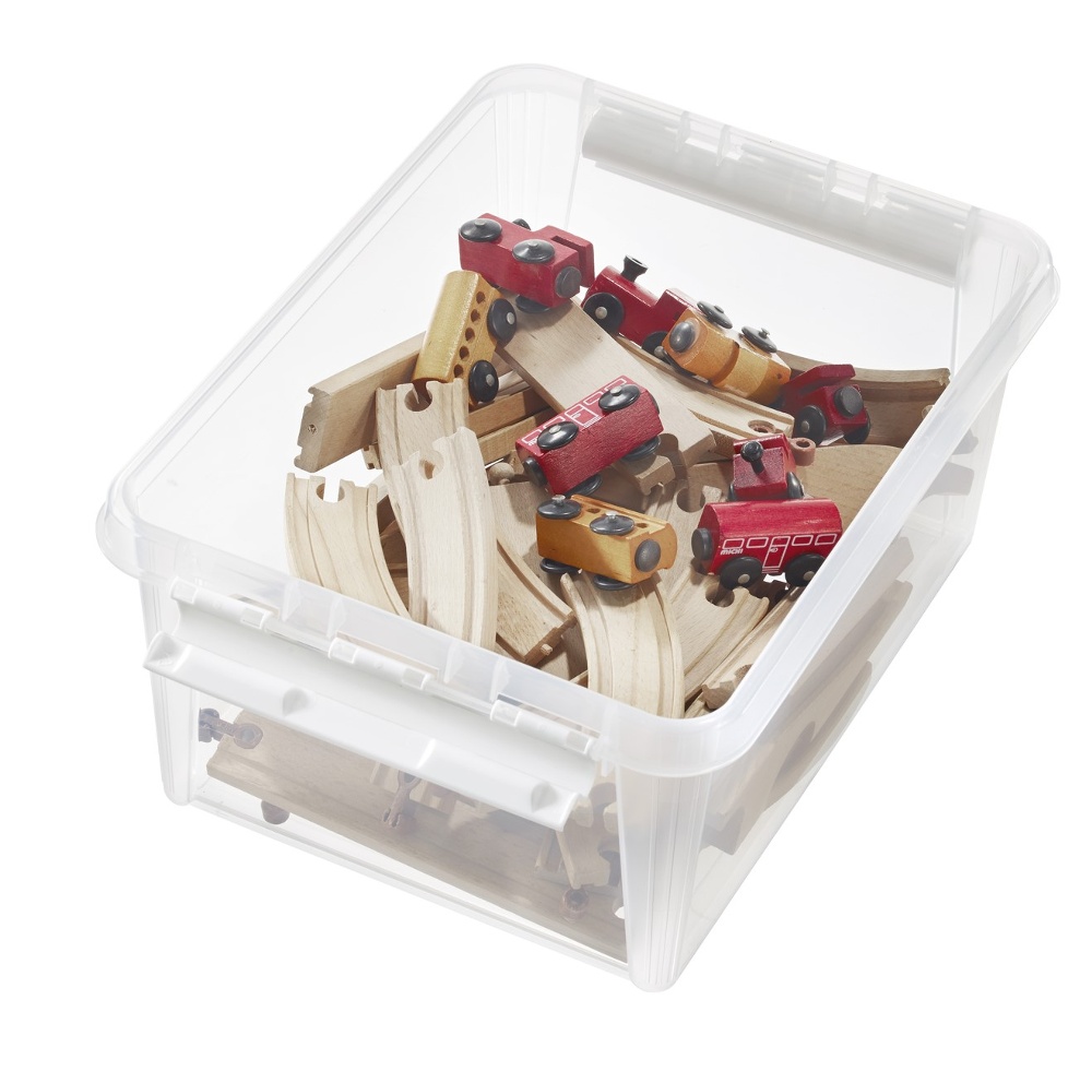Box, SMARTSTORE 14L HOME, 40 x 30 x H18 cm, Clear / White