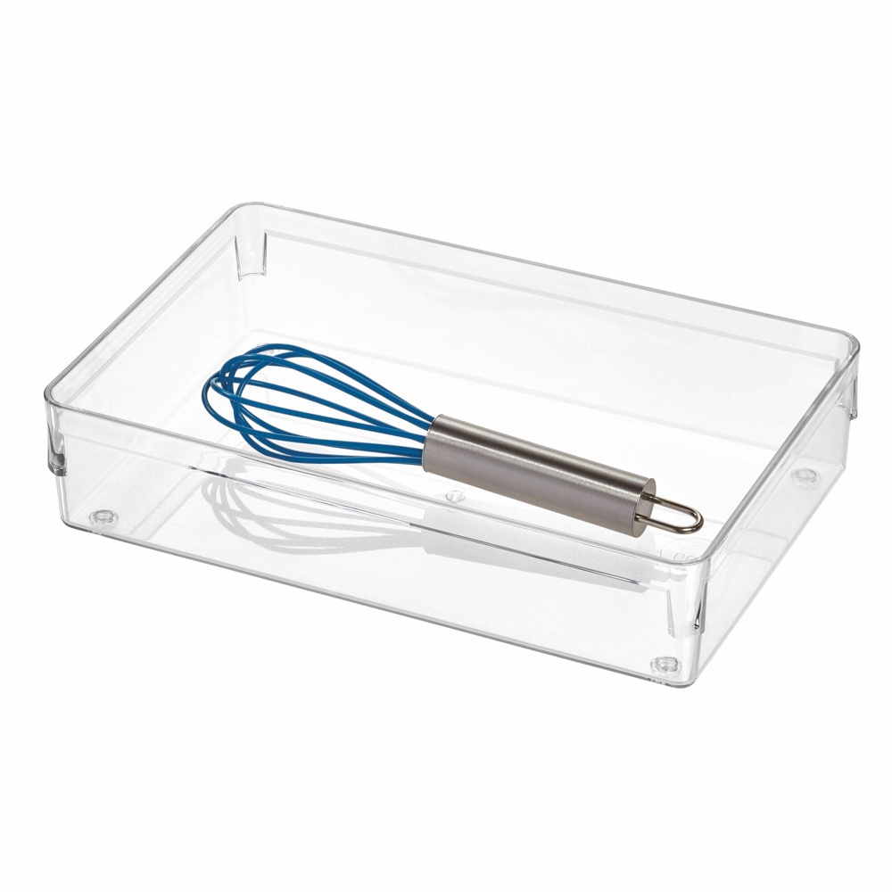 Drawer Organisers, iDESIGN DRAWER SOLUTIONS MEDIUM, 22,9 x 15,2 x H 5,1 cm, Transparent