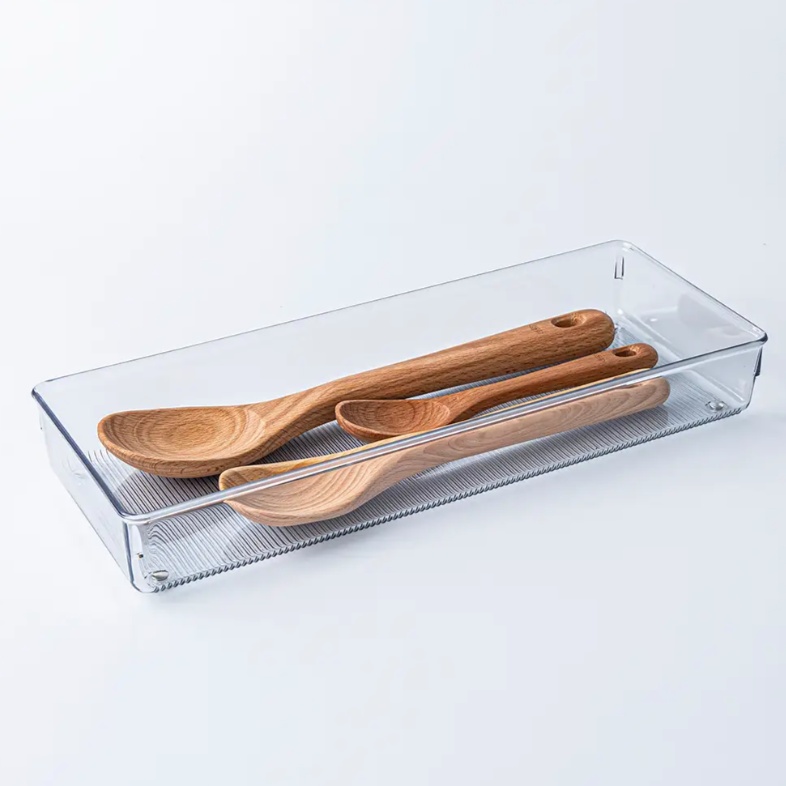 Drawer Organisers, LINUS SHALLOW XL, 38,1 x 15,2 x H 5,1 cm, Transparent