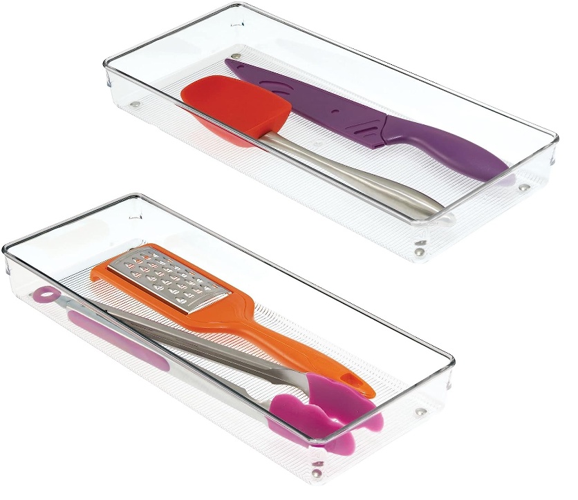 Drawer Organisers, LINUS SHALLOW XL, 38,1 x 15,2 x H 5,1 cm, Transparent