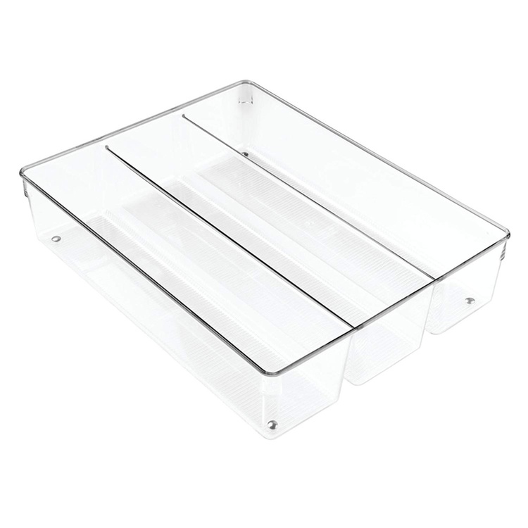 Organizer Tray, GRAND UTENSILS ORGANIZER, 35 x 26,7 x H 7,6 cm , Clear