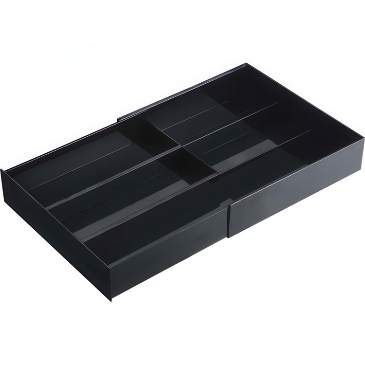 Drawer insert & organizer, TOWER, EXPANDABLE, 25 ~ 45 x 25x H 5,5 cm, Yamazaki, Black