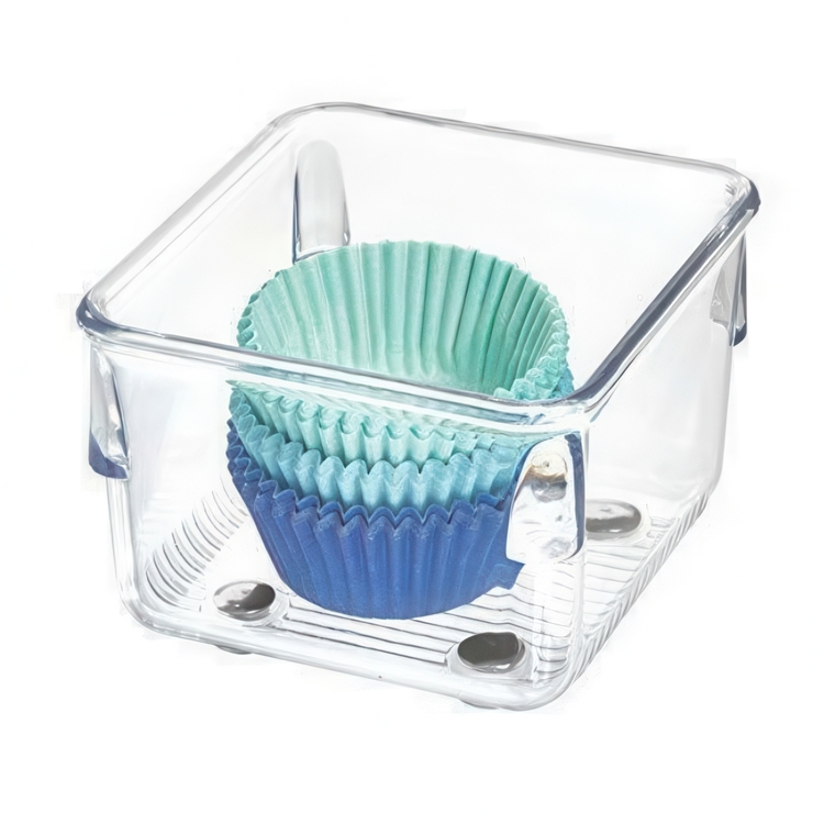 Drawer Organiser, Square, LINUS SHALLOW SMALL, 8,1 x 8,1 x H 5,1 cm, Transparent