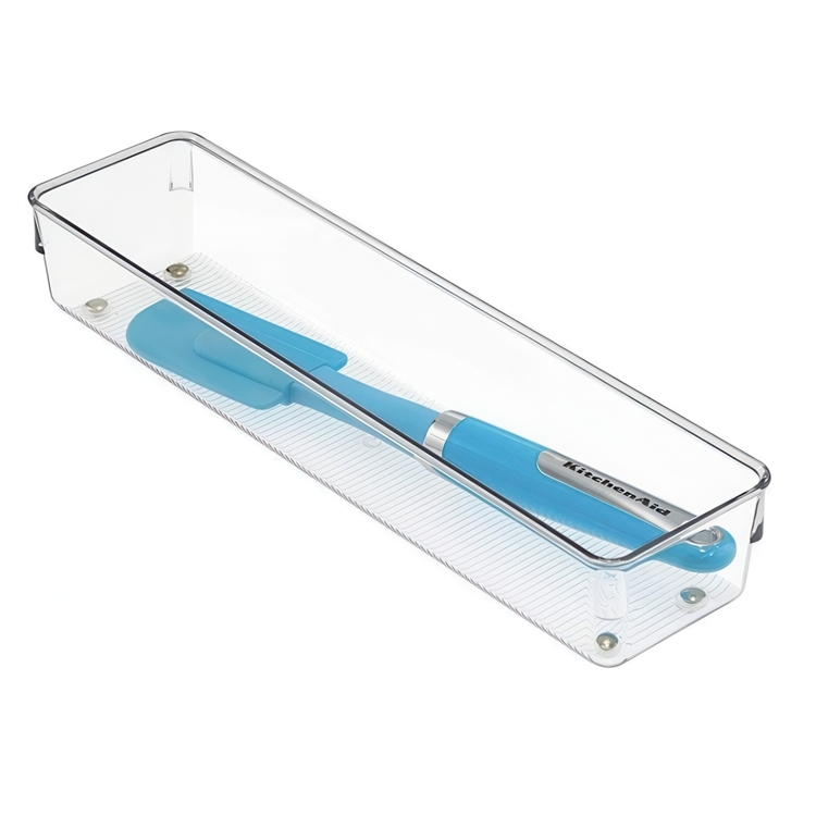 Drawer Organisers, LINUS SHALLOW LARGE, 32,5 x 8,1 x H 5,1 cm, Transparent