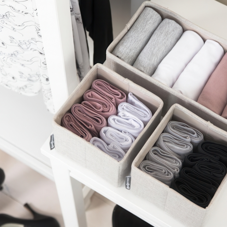 Drawer Organizers, Set of 3, BIGSO SOFT STORAGE