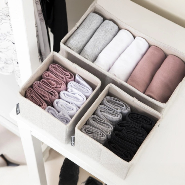 Drawer Organizers, Set of 3, BIGSO SOFT STORAGE