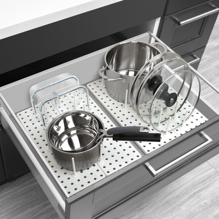 Drawer Organizer, Set of 2, Adjustable, PEGGY, Umbra, White