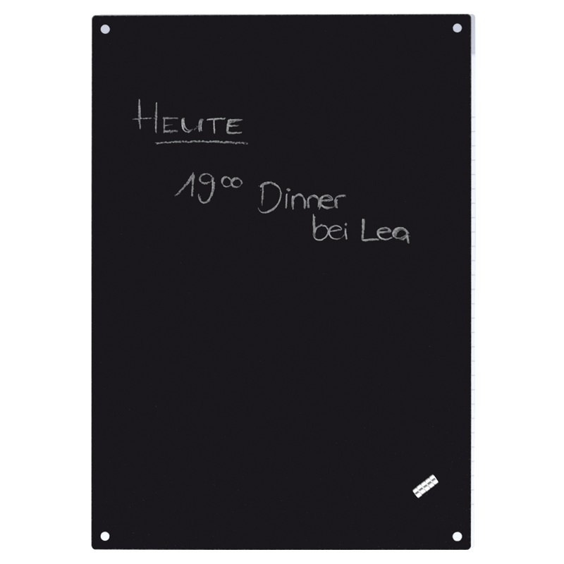 Magnet board A4, BLACKBOARD, 21 x H 30 cm, Black