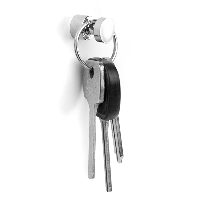 Magnets / hooks, Super strong , Set of 4, HOLD-IT, silver