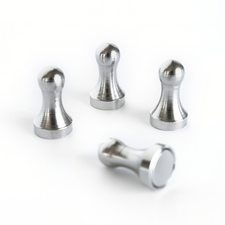 Magnets / Hooks, Super strong, set of 4, HULK, Ø 1,2 x H 2,1 cm, Silver
