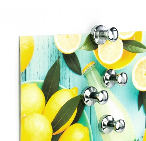 Magnets / Hooks Superstrong, set of 4, MINI-MAX, Ø 1,4 x H 1,5 cm, silver