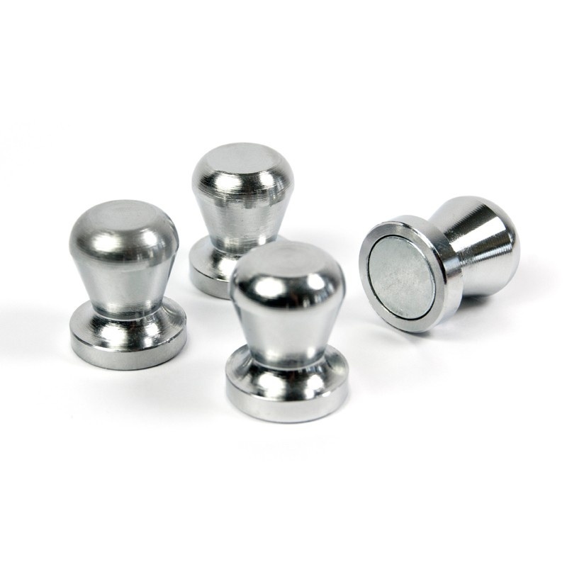 Magnets Superstrong , Set of 3, THE BOSS, Ø 2 x H 2,4 cm , Silver