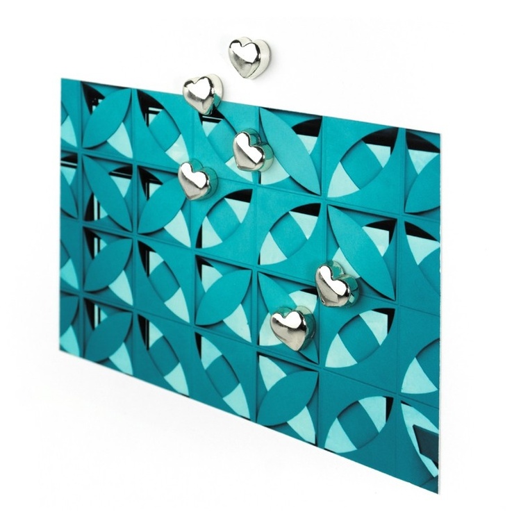 Magnets, Set of 6, SWEETHEART, Silver