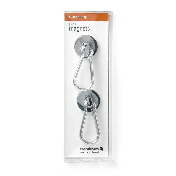 Magnets super strong, SNAP, set of 2, silver
