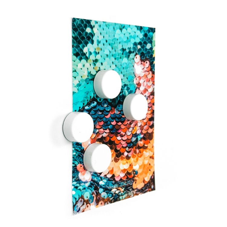 Magnets Extra Strong, WHITE, 4 pcs, Ø 2,3 cm x H 0,9 cm, white