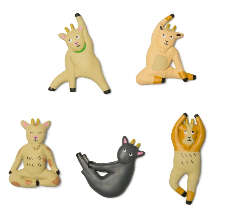 Magnets, Set of 6, GOAT YOGA, Assorted